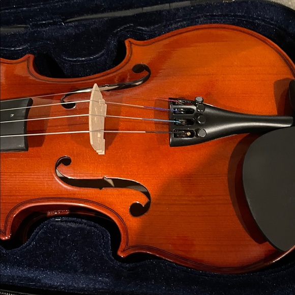 Elegant Wooden Violin with Case - Picture 4 of 4